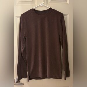 Royal Robbins Men’s Tencel Soft Textured Long Sleeve Tee, Brown, S